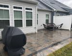 New Patio with Grill and Table and Chair Set